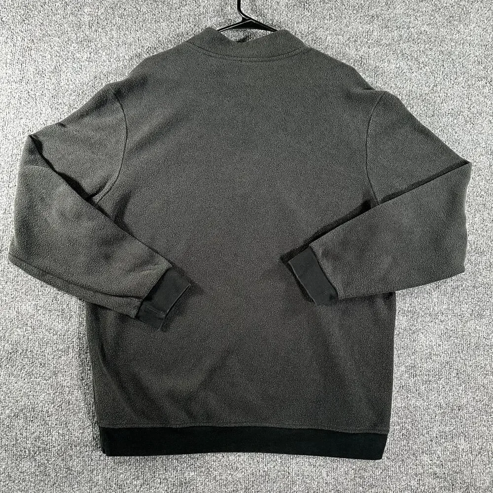 Adidas Gray Fleece 1/4 Zip Pullover Sweatshirt Men's L Outdoor Casual